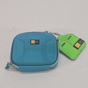 Case Logic QPB-201 Blue Soft Camera Case Pouch - NWOT - Fits 4"x3"x1" Clip Belt